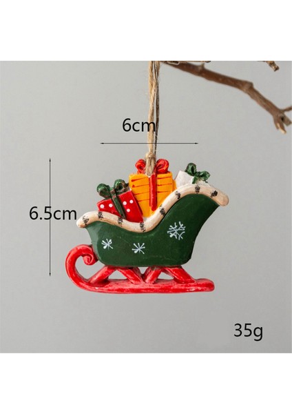 Noel Reçine Küçük Kolye Yılbaşı Ağacı Kolye Süsler Noel Sahne Düzeni Retro El Yapımı Boyama Kolye,декоративные Подарки (Yurt Dışından) fiyatları