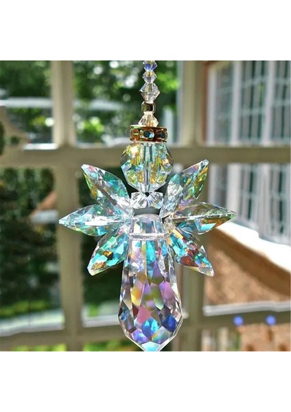 Modern Melek Çakra Suncatcher Araba Charm Kolye Otomatik Dikiz Aynası Asılı Dekor Için - Şeffaf,декоративные Подарки (Yurt Dışından) fiyatları