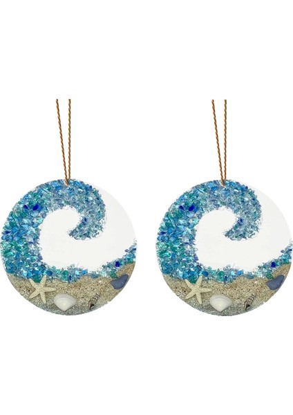 Deniz Cam Suncatcher Kolye Kırık Kristal Okyanus Plaj Asılı Süsleme Romantik Çift Şeffaf El Sanatları Kolye,декоративные Подарки (Yurt Dışından)