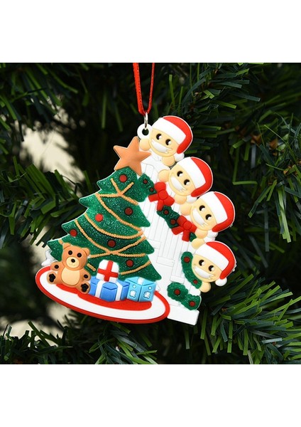 Kişiselleştirilmiş Aile Yılbaşı Ağacı Süsleme Kişiselleştirilmiş Hayatta Kalan Aile Kolye Mini Noel Ağacı Asılı Kolye-4,декоративные Подарки (Yurt Dışından) fiyatları
