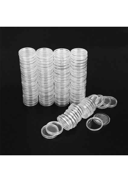 300 Adet 45MM Hatıra Parası Saklama Kutusu Depolama Için Uygun Koruma Paraları Şeffaf Taşınabilir Yuvarlak Saklama Kutusu,организаторы Кухни (Yurt Dışından)
