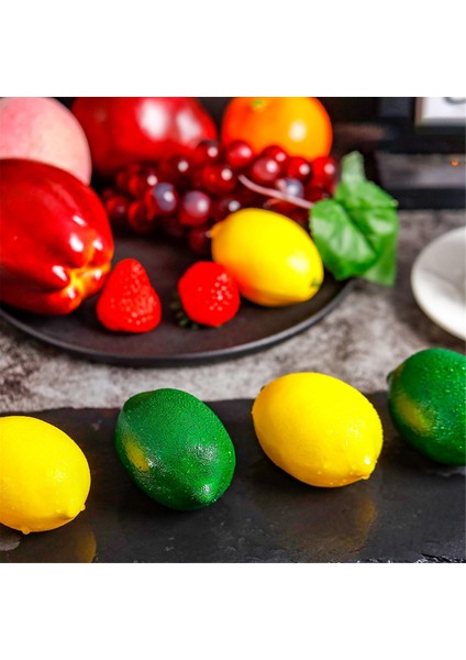 20 Adet Yapay Meyve Limon Ev Mutfak Festivali Parti Dekorasyon Düğün Centerpiece Décor,декоративные Подарки (Yurt Dışından) indirimleri