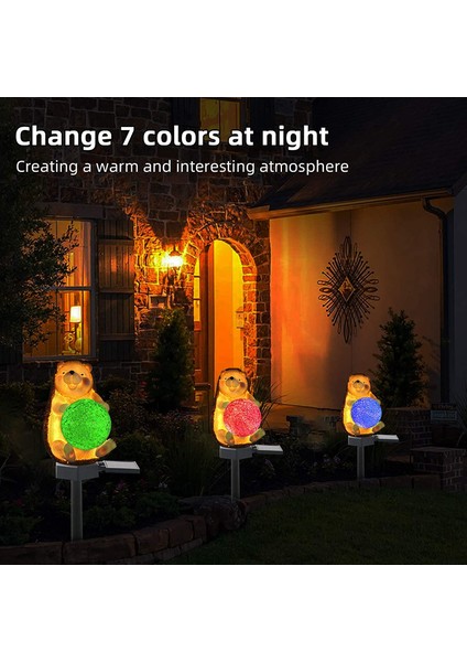 Açık Güneş Enerjili Bahçe Işıkları Kirpi Dekorasyon Işıkları Renk Değiştiren LED Su Geçirmez Bahçe, Veranda,(Yurt Dışından) modelleri