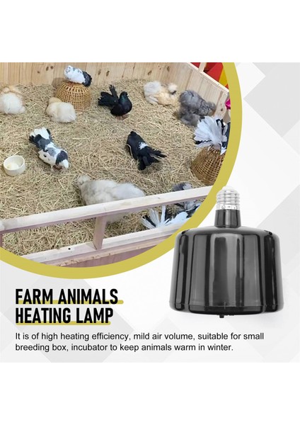 Çiftlik Hayvanı Isıtma Lambası Kümes Hayvanları Evcil Hayvan Tavuk Domuz Isıtıcı Yetiştirme Ampul Denetleyicisi Için Sıcak Işık Tutmak Kuluçka Makinesi Için,декоративное Освещение (Yurt Dışından)
