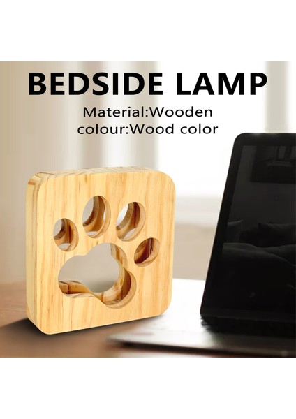 LED Gece Işıkları Gece Lambası Yatak Odası Için Delikli Masa Lambası Dekor Yatak Odası Oturma Odası Pet Lover Için USB Destekli.,декоративное Освещение (Yurt Dışından)