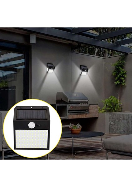 Taraflı 170LED Pır Hareket Sensörü Güneş Işığı Kontrolü Güneş Enerjisi Sokak Lambası Ev Bahçe Güneş Enerjisi Indüksiyon Duvar Lambası, (Yurt Dışından)
