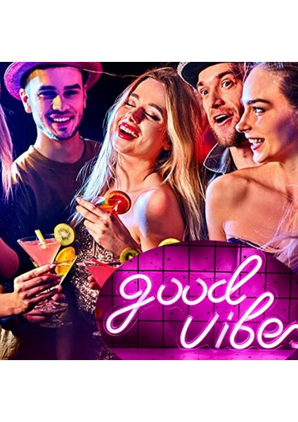 Iyi Vibes Neon Burcu Düğün Duvar Asılı USB LED Neon Işıklı Tabelalar LED Gece Işıkları Yatak Odası Dekorasyon Odaları Dekor Için, (Yurt Dışından) fırsatları