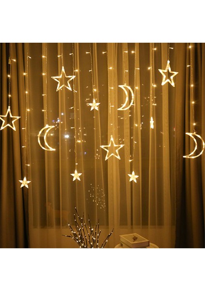 LED Dize Işık Pentagram Yıldız Perde Işıkları Peri Düğün Doğum Günü Noel Aydınlatma Kapalı Dekorasyon Işık-Ab Tak,(Yurt Dışından) modelleri