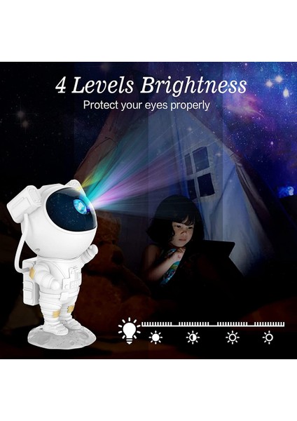 Astronot Galaxy Yıldız Projektörü Yıldızlı Gece Işığı, Bulutsusu, Zamanlayıcı ve Uzaktan Kumandalı Astronot Işık Projektörü, Çocuklar Için,декоративное Освещение (Yurt Dışından)