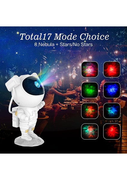 Astronot Galaxy Yıldız Projektörü Yıldızlı Gece Işığı, Bulutsusu, Zamanlayıcı ve Uzaktan Kumandalı Astronot Işık Projektörü, Çocuklar Için,декоративное Освещение (Yurt Dışından)