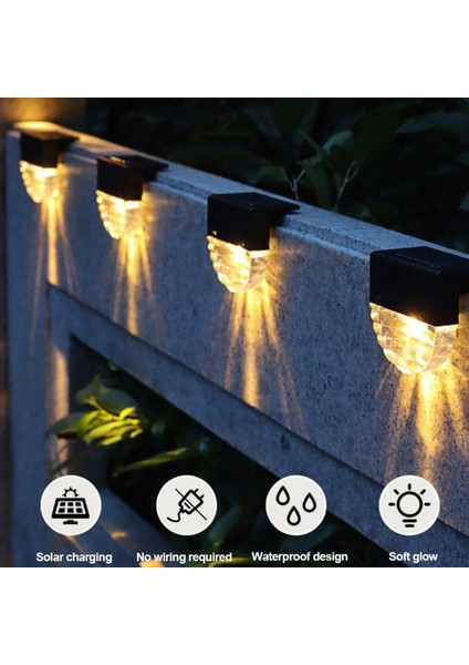 Veranda, Merdiven, Bahçe, Bahçe Yolu, Basamak ve Çitler Için 1 Adet Güneş Güverte Işıkları, 10 Lümen, Sıcak Beyaz/renkli Glow Aydınlatma,декоративное Освещение (Yurt Dışından)