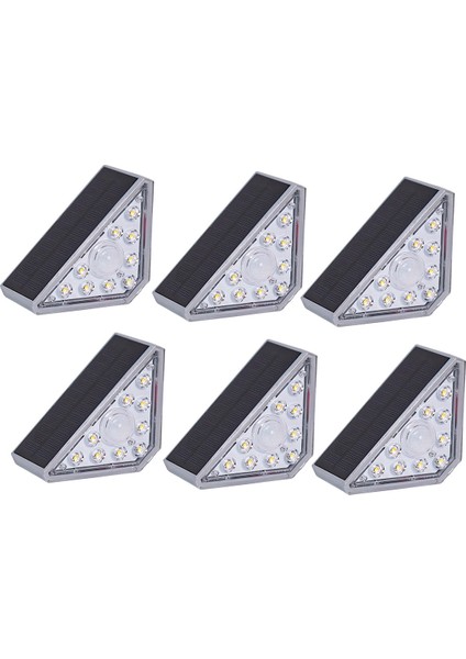 LED Güneş Enerjili Merdiven Işık Su Geçirmez Güneş Peyzaj Işık Açık Avlu Duvar Işık Indüksiyon Işık Için Sıcak Işık 6 Adet,(Yurt Dışından)