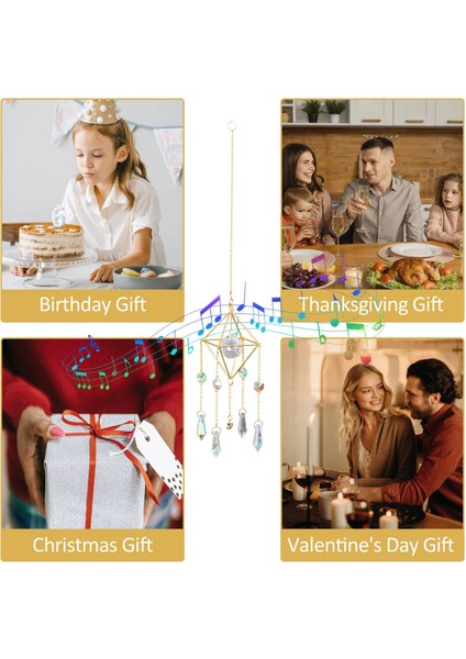 Kristal Güneş Yakalayıcı, Gökkuşağı Prizması, Pencere Güneş Yakalayıcı, Altın Kaplama Göksel Güneş Yakalayıcı, Kristalli Boho (Yurt Dışından) indirimleri