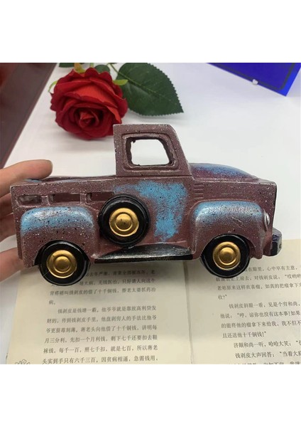 Kişiselleştirilmiş Büyük Rustik Yaylı Metal Kamyon Dekoru, Çiftlik Kamyonu Rustik, Paskalya Kamyonu Dekoru, Vintage Metal Kamyon Ekici (Yurt Dışından) modelleri