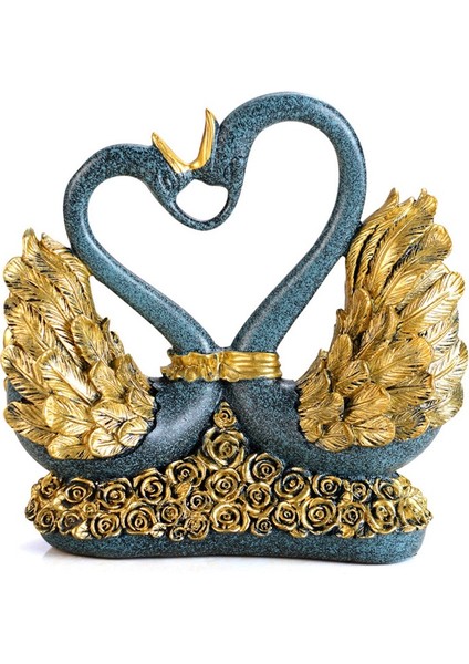 Kuğu Severler Avrupa Tarzı Oturma Odası Dekorasyon Ev Mobilya Kuğu Takı Düğün Hediyeleri Odası Dekor Modern El Sanatları Hediyeler (Yurt Dışından)