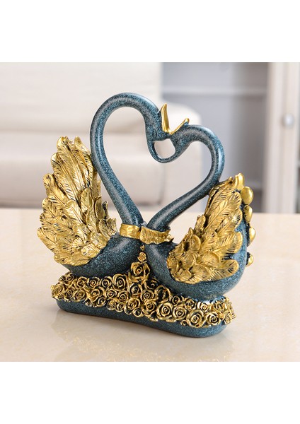 Kuğu Severler Avrupa Tarzı Oturma Odası Dekorasyon Ev Mobilya Kuğu Takı Düğün Hediyeleri Odası Dekor Modern El Sanatları Hediyeler (Yurt Dışından) modelleri