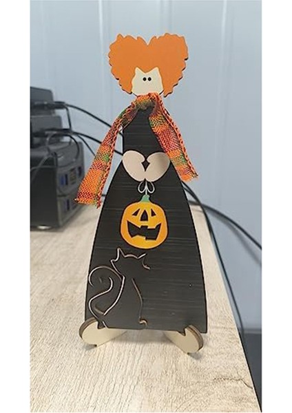3 Adet Mini 3D Cadılar Bayramı Ahşap Tabelalar Standı ile 7.9 Inç x 3.15 Inç Dekoratif Tabela Masa Üstü Sanat Dekoru Ahşap Bloklar (Yurt Dışından) fiyatları