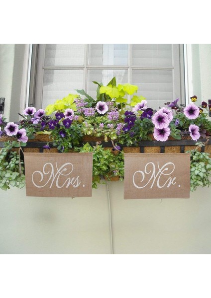 Bay ve Bayan Çuval Bezi Sandalye Afiş Seti Sandalye Işareti Çelenk Rustik Düğün Fotoğraf Arka Plan Zemin Parti Sandalye Dekorasyon (Yurt Dışından) modelleri