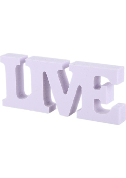 3 Adet Canlı Aşk Laugh Düğün Dekorasyonu Için Ahşap Harfler (Beyaz) (Yurt Dışından) fiyatları