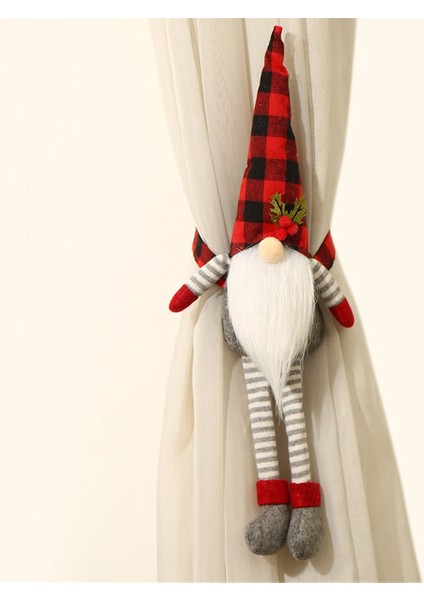 2 Adet Noel Perde Toka Tieback Bay ve Bayan Gnome Perde Tiebacks Kanca Raptiye Toka Kelepçe Noel Için (Yurt Dışından) modelleri