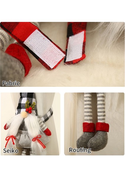 2 Adet Noel Perde Toka Tieback Bay ve Bayan Gnome Perde Tiebacks Kanca Raptiye Toka Kelepçe Noel Için (Yurt Dışından) indirimleri