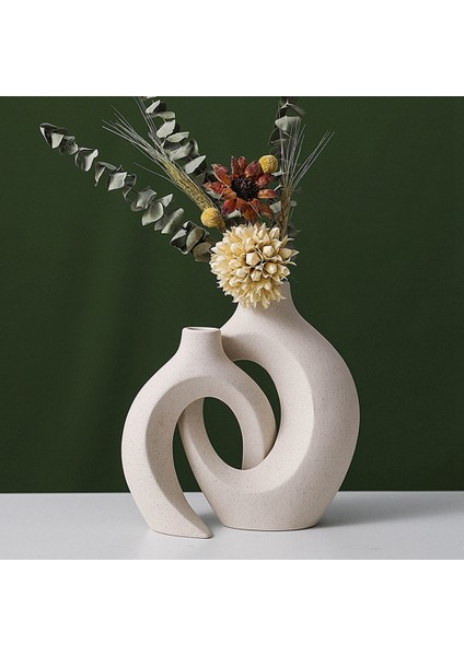 2 Adet/takım Seramik Vazolar Kurutulmuş Pampas Çim Çiçekler Iskandinav Oturma Odası Ev Dekor Aksesuarları Masa Üstü (Yurt Dışından) indirimleri