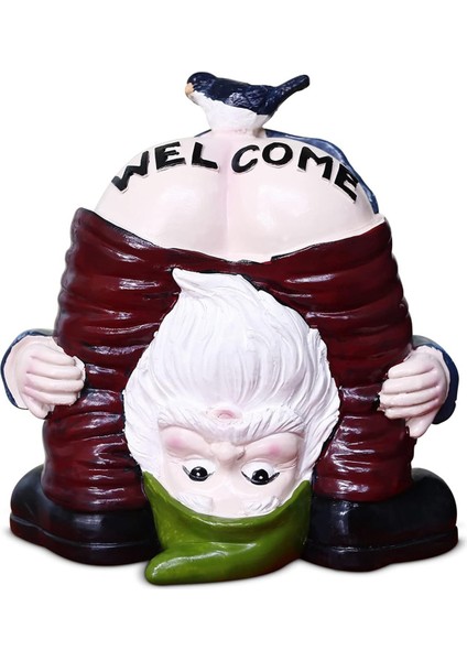 Hoş Geldiniz Bahçe Gnome, Bahçe Gnome Bahçe Figürleri Dış Mekan Dekorasyonu, Dış Mekan Heykeli (Yurt Dışından)