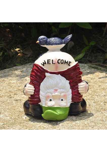Hoş Geldiniz Bahçe Gnome, Bahçe Gnome Bahçe Figürleri Dış Mekan Dekorasyonu, Dış Mekan Heykeli (Yurt Dışından) modelleri