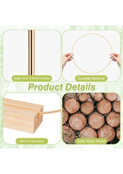 20 Adet 12 Inç Metal Çiçek Çember Tutucular ile Centerpieces, Masa Yüzükleri, Düğün Noel Duvar Asılı El Sanatları (Yurt Dışından) modelleri