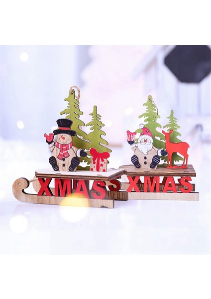 Noel Süsleri Noel Dekorasyonu Kızak Süsleme Ofis Masası Dekorasyonu Iç Mekan Dekorasyonu -Sahne (Yurt Dışından) fırsatları