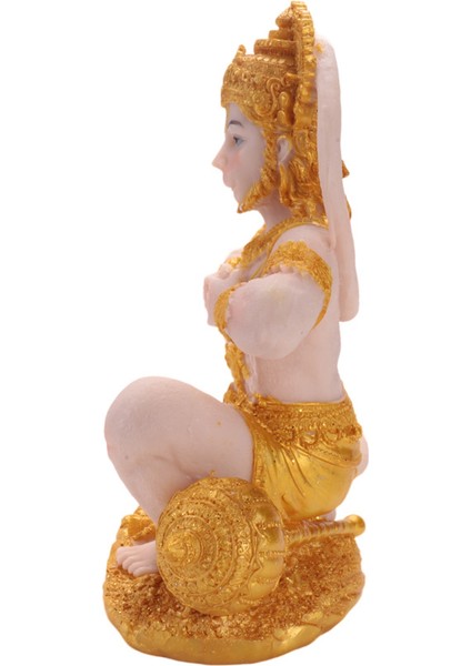 Altın Hanuman Heykeli Hint Lord Heykel Hindistan Heykelcik Koleksiyonu Idol Murti Heykel Dekor Süsleme Için (Yurt Dışından) fiyatları