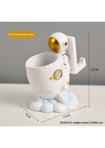 Astronot Kalem Tutucu/kalem Kalem Bardak Tutucu, Astronot Figürleri Çocuk Odası Masa Dekoru, Süsleme Uzay Sevgilisi (Yurt Dışından) fiyatları