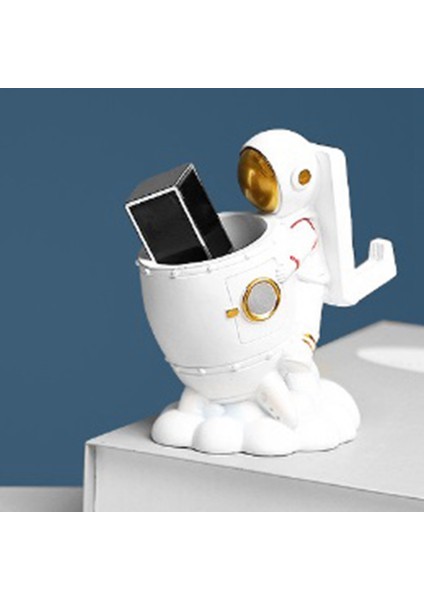Astronot Kalem Tutucu/kalem Kalem Bardak Tutucu, Astronot Figürleri Çocuk Odası Masa Dekoru, Süsleme Uzay Sevgilisi (Yurt Dışından) modelleri