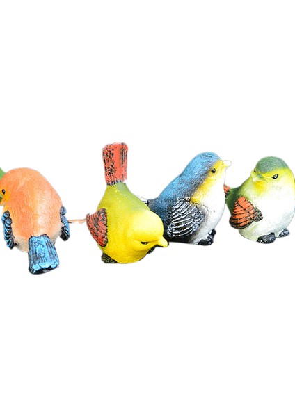 4 Adet/takım Sevimli Bebek Yapay Kuşlar Reçine Heykeli Heykelcik Model Ev Ev Çim Bahçe Dekor (Yurt Dışından) fiyatları