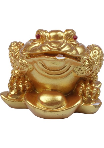 Çin Feng Shui Para Servet Kurbağa Kurbağa Sikke Ev Dekorasyon Ev Ofis Dekorasyonu Şanslı Hediyeler Altın (Yurt Dışından)