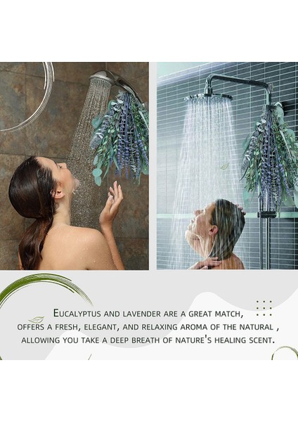 17 Inç Doğal Gerçek Okaliptüs Yaprakları Duş Dekor Ev Dekor Aromatik Lavanta Duş Tesisi (Yurt Dışından) indirimleri