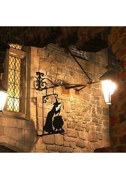 Cadılar Bayramı Cadı Kazanı Siluet Duvar Dekoru, Metal Cadı Kazanı Duvar Asılı Süsleme, Asılı Duvar Sanatı Ev Dekor (Yurt Dışından) modelleri