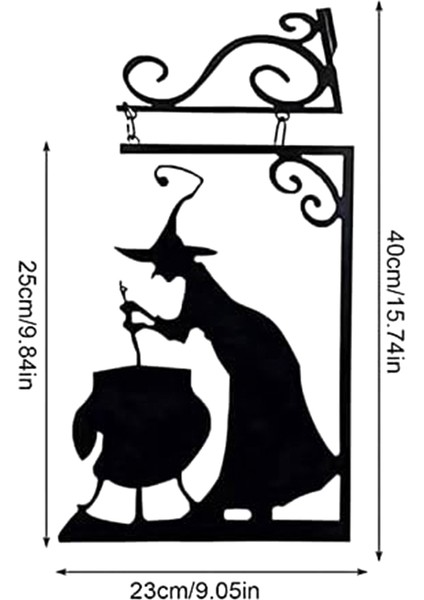 Cadılar Bayramı Cadı Kazanı Siluet Duvar Dekoru, Metal Cadı Kazanı Duvar Asılı Süsleme, Asılı Duvar Sanatı Ev Dekor (Yurt Dışından) fırsatları