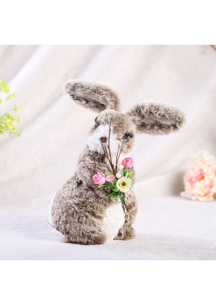 Paskalya Dekorasyon Süs Paskalya Simülasyon Tavşan Peluş Tavşan Bebek Hediye Hayvan Mini Bahçe Dekorasyon (Yurt Dışından) fiyatları