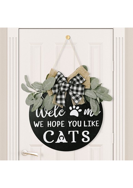 Hoş Geldiniz Çelengi Burcu Çiftlik Evi Ön Sundurma Dekorasyonu-Umarız Kedileri Beğenirsiniz-Ev Dekorasyon Hediyeleri (Yurt Dışından) indirimleri