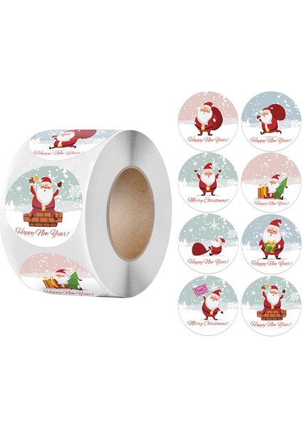 500 Adet Merry Christmas Çıkartmalar Noel Tema Mühür Etiketleri Çıkartmalar Dıy Hediye Paketi Zarf Kırtasiye Dekor C (Yurt Dışından) fiyatları