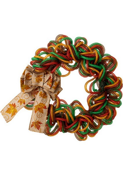 Sgiving Süslemeleri Akçaağaç Yaprağı Yay Çelengi, Ev Rengi Parlak Tüp Çelengi, Kapı Asma Çelengi (Yurt Dışından) modelleri