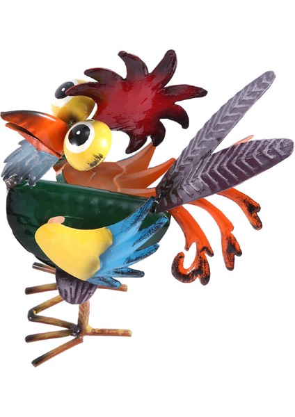 Kapalı/açık Metal Horoz Yard Heykeli Dekorasyon, Çok Renkli Horoz Heykeli (Yurt Dışından) modelleri