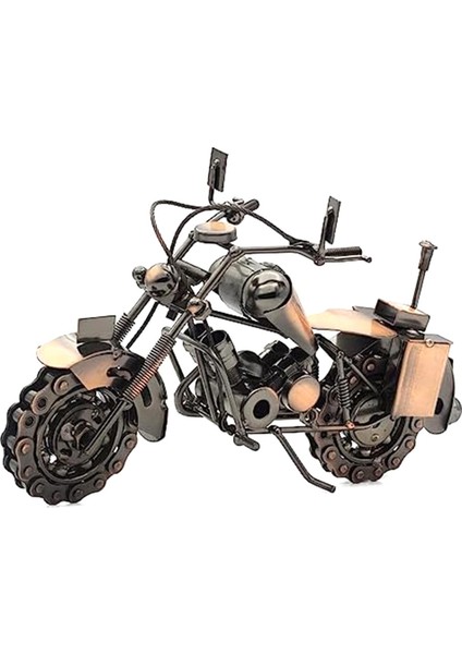 Erkekler Için Motosiklet Hediyeleri Benzersiz, Erkekler ve Kadınlar Için Doğum Günü Hediyeleri Biniciler, Vintage Ofis Dekoru, Hurda Metal Motosiklet Sanatı A (Yurt Dışından)
