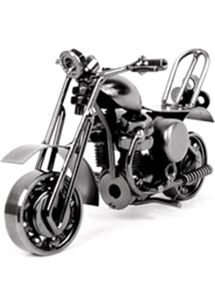 Metal Motosiklet Dekor Heykelcik Demir Motosiklet Heykel Masa Dekoru Sanat Hediye Ev Dekor Siyah (Yurt Dışından) fiyatları