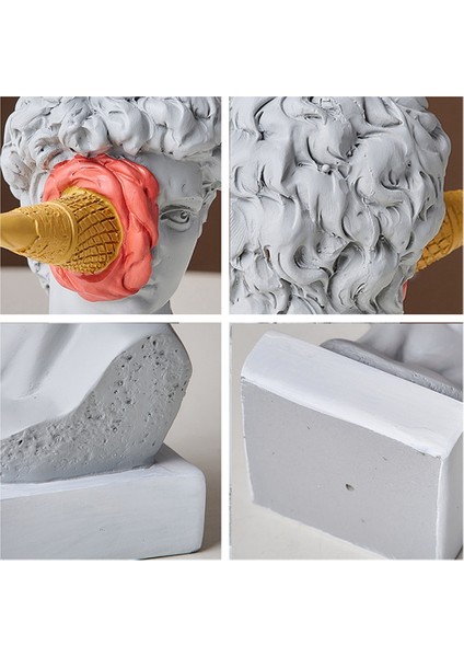 Modern Iskandinav Şekil Süs Dondurma David Heykelcik Ev Dekor Heykel Ofis Kitaplık Masaüstü Sanat Dekorasyon, B (Yurt Dışından) fırsatları