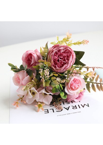 2 Adet, Ortanca Çiçek Buketi Masa Düğün Buketleri Parti Ev Dekorasyonu Için (Şampanya) (Yurt Dışından) fiyatları