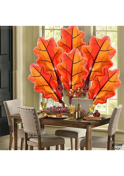 10 Adet Akçaağaç Yapraklı Balonlar Doğum Günü Partisi ve Sonbahar Süslemeleri Için Folyo Balonlar Veriyor Turuncu (Yurt Dışından) fırsatları