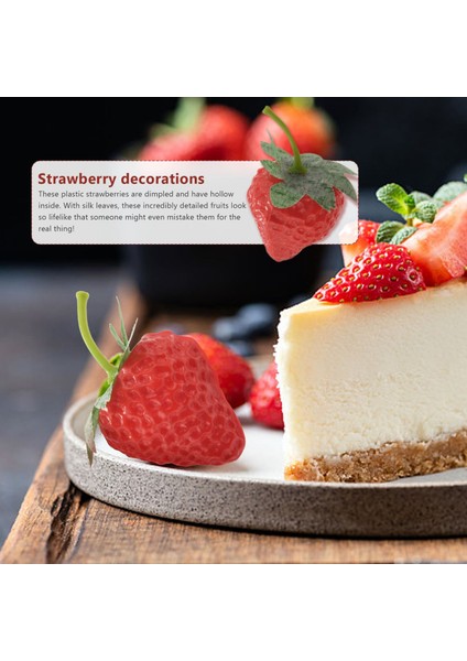 20 Parça Yapay Çilek Meyve Çilek Fotoğraf Prop Ev Mutfak Dolabı Parti Süsleme, Küçük (Yurt Dışından) fırsatları