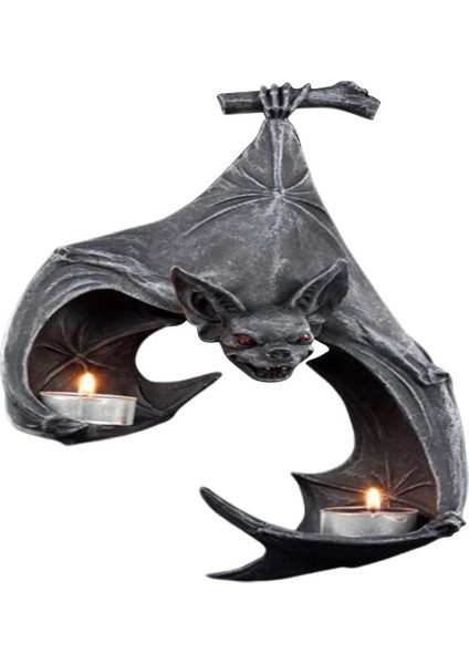 Cadılar Bayramı Yarasa Şeklinde Şamdan Reçine Asılı Bahçe Heykeli Heykeller El Sanatları Mumluk Veranda Sundurma Için (Yurt Dışından)